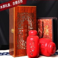 武夷山红茶红茶金骏眉小花窗礼盒陶瓷