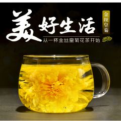 新金丝皇菊精选大朵黄菊 花茶94